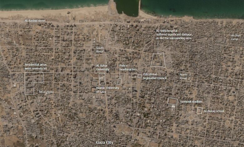 القصف الإسرائيلي يحول قطاع غزة إلى 42 مليون طن أنقاض فى عام.. صور