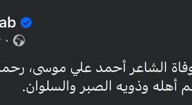 عمرو دياب ينعي الشاعر أحمد علي موسى: رحمه الله وأسكنه فسيح جناته