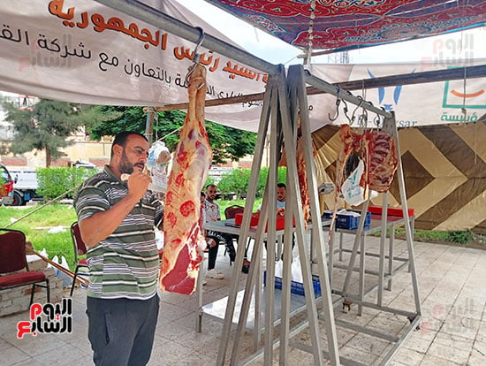 مبادرة حياة كريمة تطرح اللحوم البلدية بأسعار مخفضة فى الإسماعيلية.. فيديو وصور