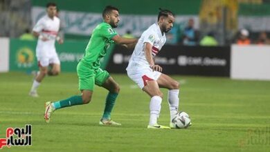 طرد أمين عمر النور فى مواجهة الزمالك والمصرى