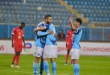 مصطفى فتحى يسجل الهدف الثالث لبيراميدز أمام دجوليبا المالى